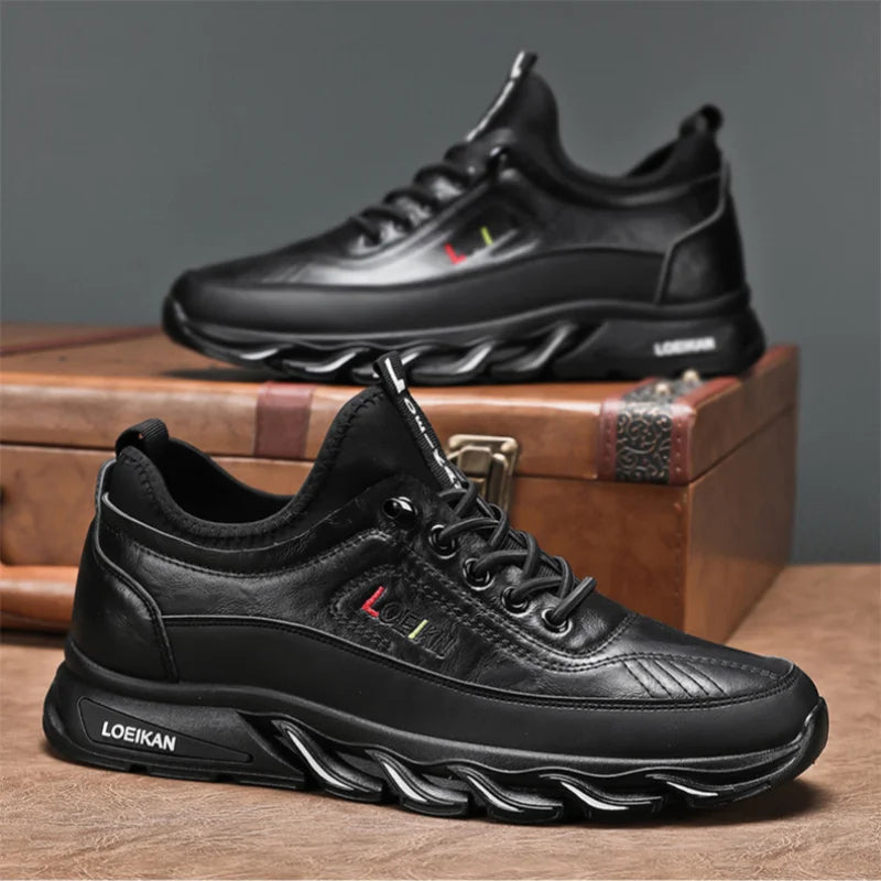 ⏰Limited Time Sale 50% OFF-Men's Casual Fashion Orthopedic Hiking Shoes – Anti-Puncture, Anti-Collision, Non-Slip Arch Support Leather Outdoor Sports Shoes for All-Terrain Performance