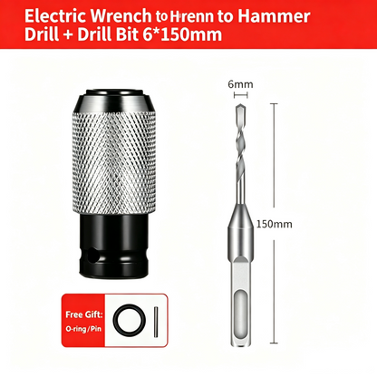 Rotary Hammer Adapter with Impact Drill Bits Set