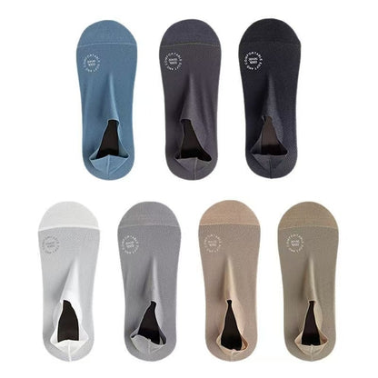 🔥 3-Pair Invisible Grip Socks Pack 🧦 – Breathable Low-Cut Anti-Slip Sweat-Absorbing Design