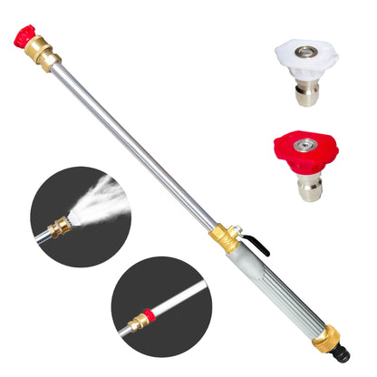 High Pressure Power Washer Wand for Garden Hose - Professional Car Wash Sprayer with 2 Nozzles for Home Cleaning, Garden Watering & Pet Washing