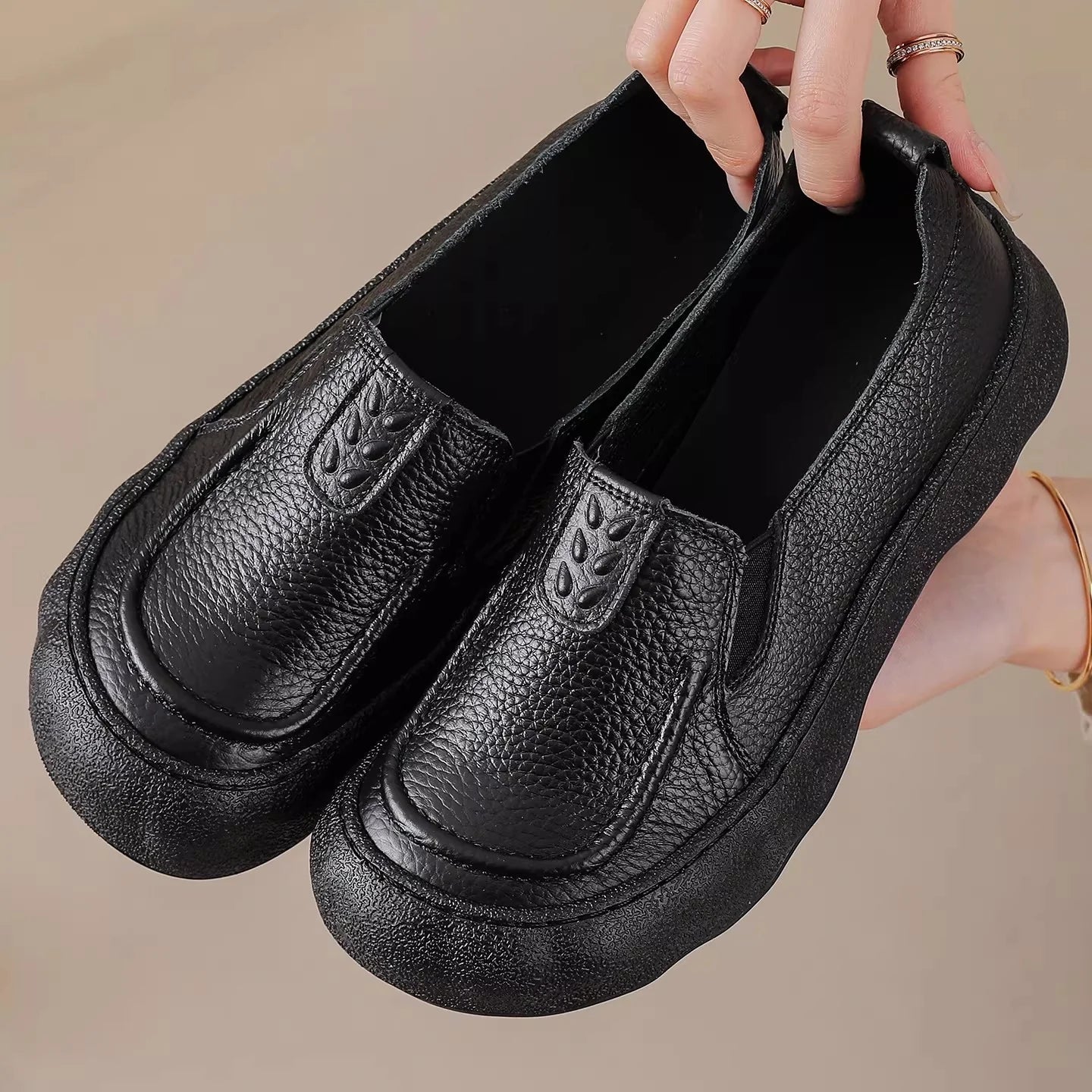 🥿🥿Spring 2026 New Original Leather Women's Single Shoes With Super Soft Sole