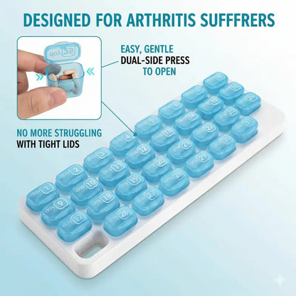 🗓️ 2026 Upgraded 31-Day Pill Organizer | Sort Once, Worry-Free All Month | Perfect for Travel & Daily Supplements