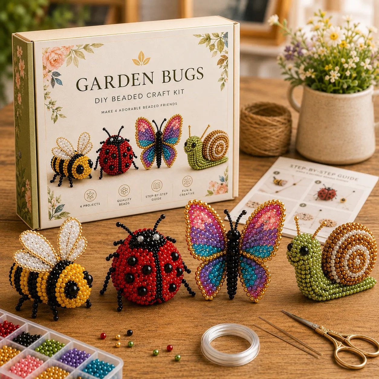 🧵✨ 3D Beaded Animal DIY Craft Kit – A Thoughtful Handmade Gift