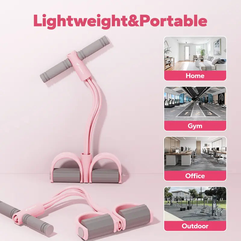 Multi-Function Pedal Resistance Band | Portable Home Gym Elastic Pull Rope for Abs, Legs & Arms
