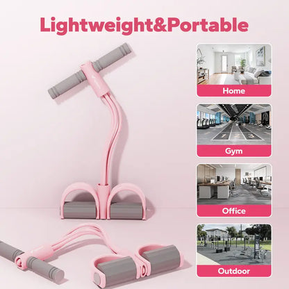 Multi-Function Pedal Resistance Band | Portable Home Gym Elastic Pull Rope for Abs, Legs & Arms