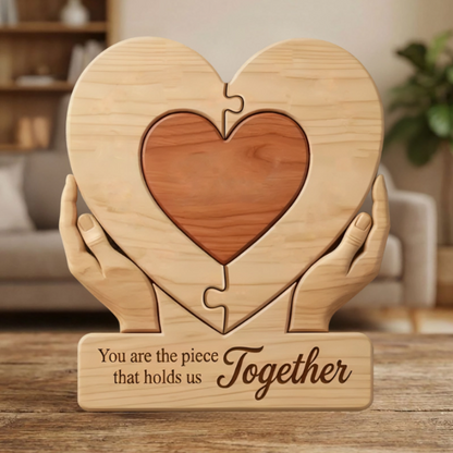 Personalized Wooden Puzzle Plaque For Dad，Father's Day Gift