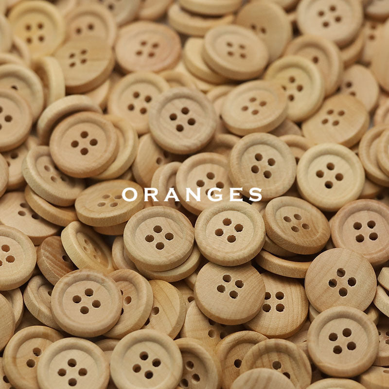 Natural Wood Buttons (2 & 4 Hole) — Sewing Supplies for Baby Clothes, Shirts & Cardigans