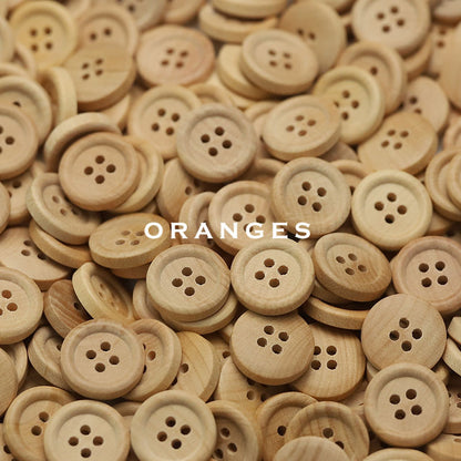 Natural Wood Buttons (2 & 4 Hole) — Sewing Supplies for Baby Clothes, Shirts & Cardigans