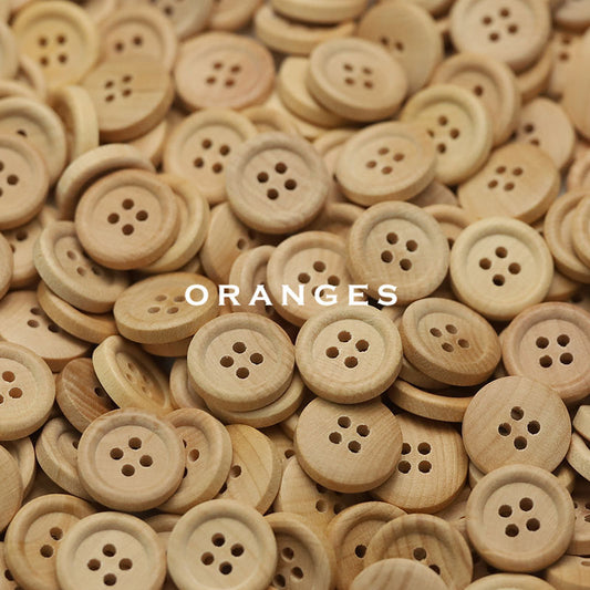 Natural Wood Buttons (2 & 4 Hole) — Sewing Supplies for Baby Clothes, Shirts & Cardigans