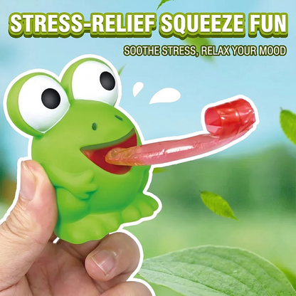 🐸 Fun and Creative Tongue-Extending Stress-Relief/Cat Toy – Laugh-Out-Loud in One Squeeze! 😆