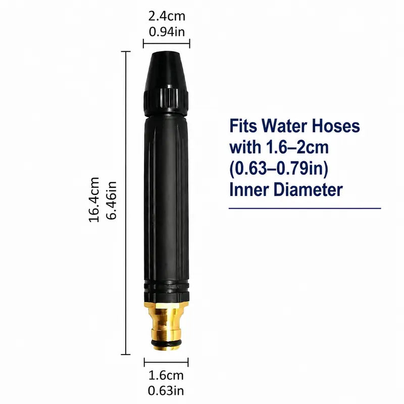 Home high-pressure car wash water gun with booster nozzle and hose, portable handheld water sprayer, a must-have for watering plants and vegetables, car washing, garden cleaning, pet bathing and outdoor rinsing.