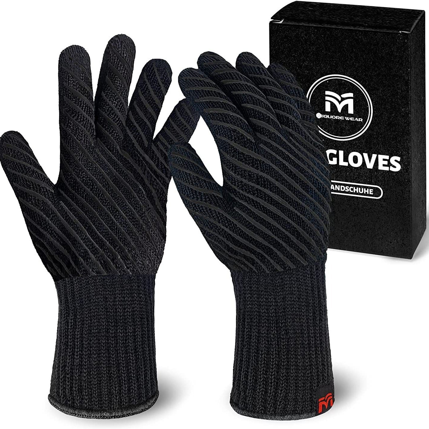 1472°F Extreme Heat Resistant BBQ Gloves | Premium Aramid Grilling, Smoker & Oven Mitts