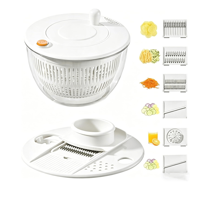 Salad Spinner Chopper Large – 6-Blade Multifunction Kitchen Tool 🥗✨