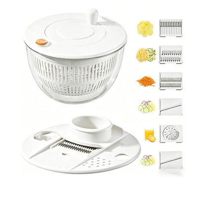 Salad Spinner Chopper Large – 6-Blade Multifunction Kitchen Tool 🥗✨