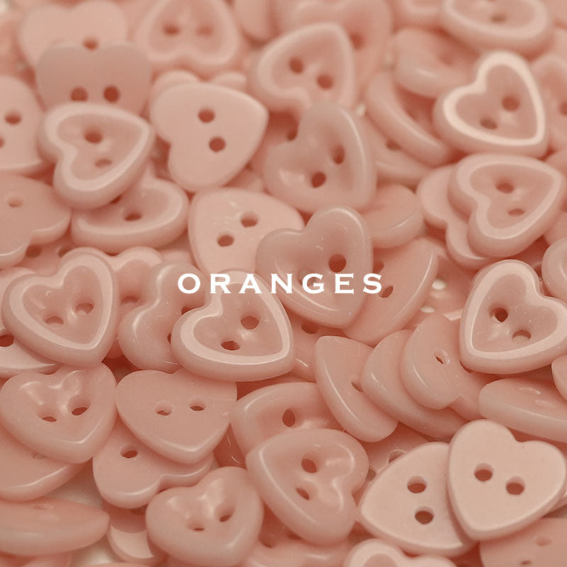 Handcrafted Heart Ceramic Buttons — 14.5mm 2-Hole Colorful Fasteners for Kids' Knitwear & Cardigans