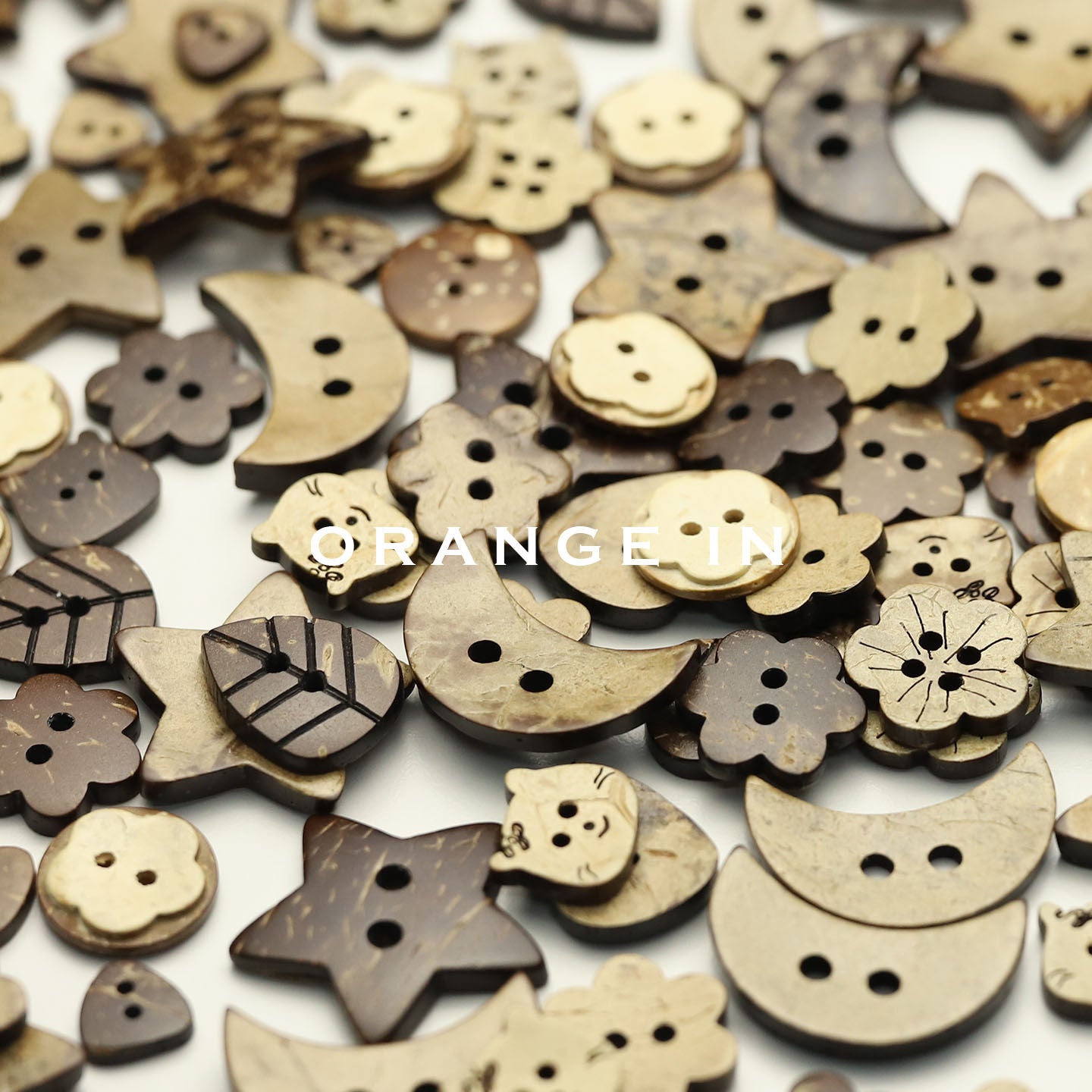 Vintage Distressed Coconut Shell Buttons — For Sweaters, Cardigans & DIY Crafts