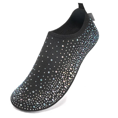 ✨ Sparkle Barefoot Water Shoes for Women | Quick-Dry, Lightweight Aqua Socks for Beach, Swim, Surf & Yoga