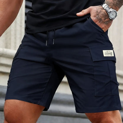 50% Off！Men’s Summer Quick‑Dry Cargo Shorts Loose Fit Knee Length