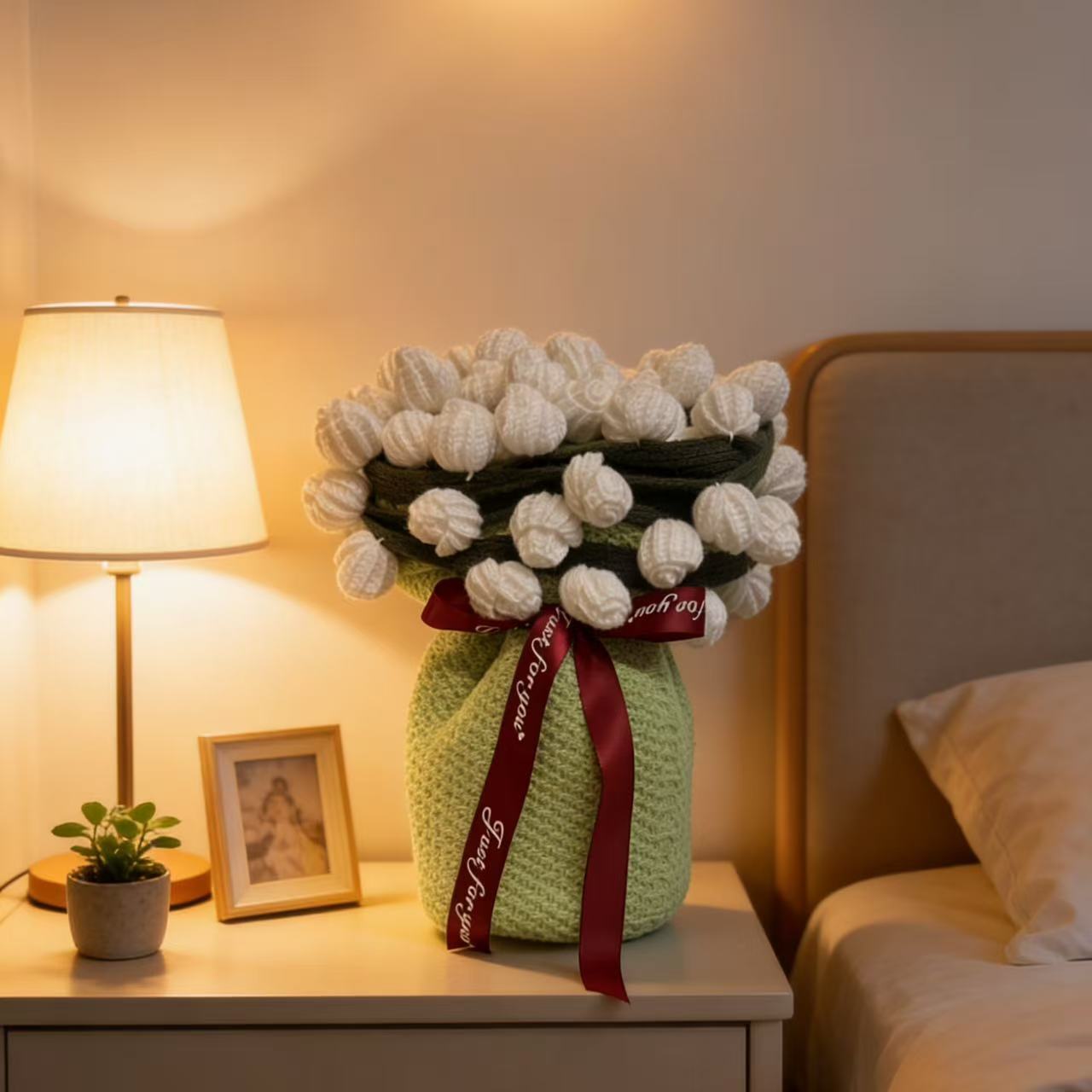 Handcrafted 3D Rose Throw Blanket | Premium Plush Floral Knit for Gifting