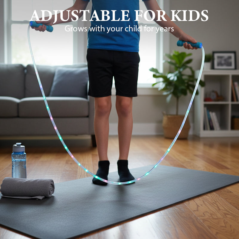 🪀Jump rope with colorful LED lights✨