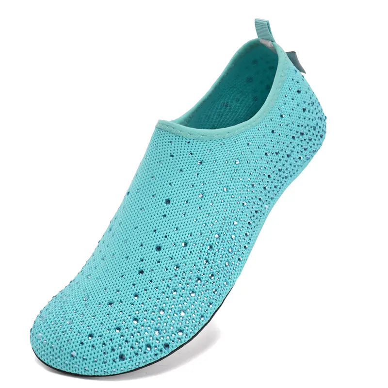 ✨ Sparkle Barefoot Water Shoes for Women | Quick-Dry, Lightweight Aqua Socks for Beach, Swim, Surf & Yoga
