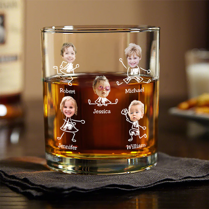 Custom Photo To Dad From The Reasons You Drink Rock Glass