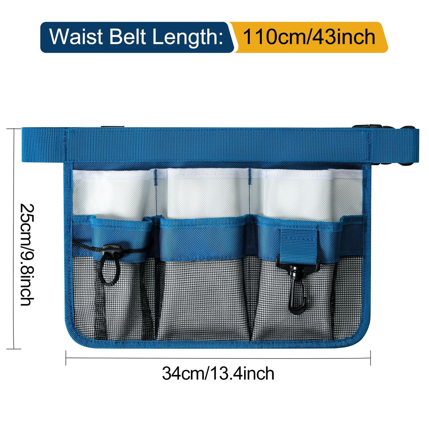 Heavy-Duty Gardener's Tool Belt | Premium Waterproof Multi-Pocket Utility Pouch