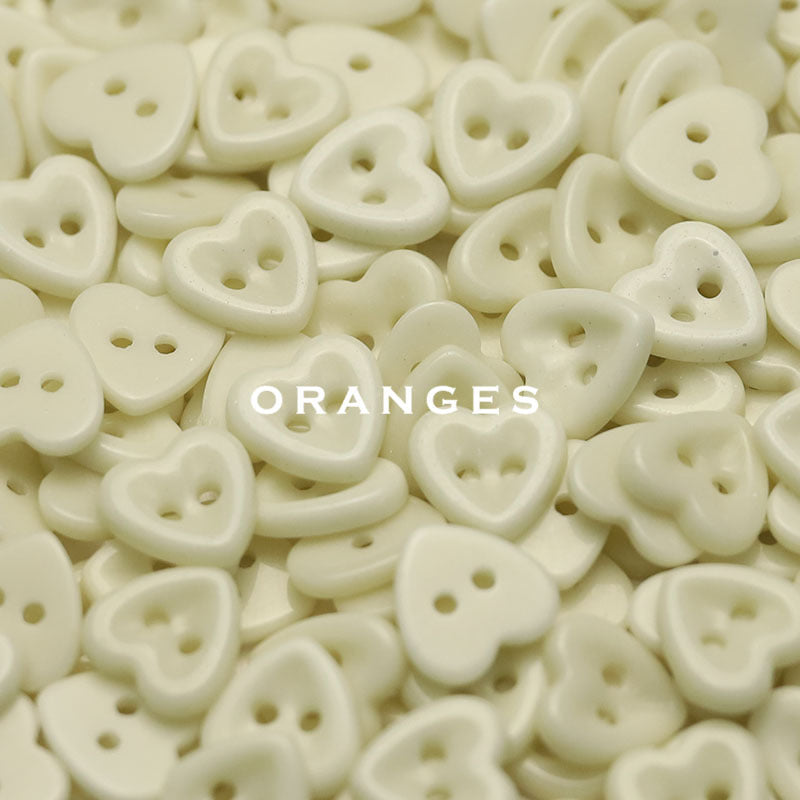 Handcrafted Heart Ceramic Buttons — 14.5mm 2-Hole Colorful Fasteners for Kids' Knitwear & Cardigans