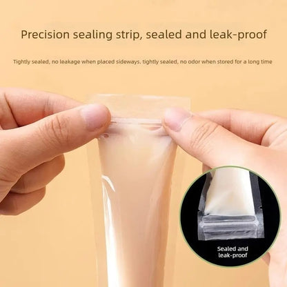 Premium DIY Popsicle Bags with Zip-Top Seal | Food-Grade Disposable Ice Pop Pouches