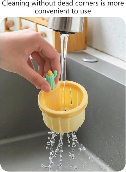 Magic Cactus Sink Strainer | Touch-Free Push-to-Dump Kitchen Drain Filter