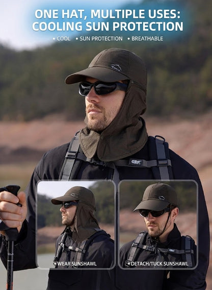 🔥50% OFF🔥Summer Sun Protection Hat with Built-In Neck Shade
