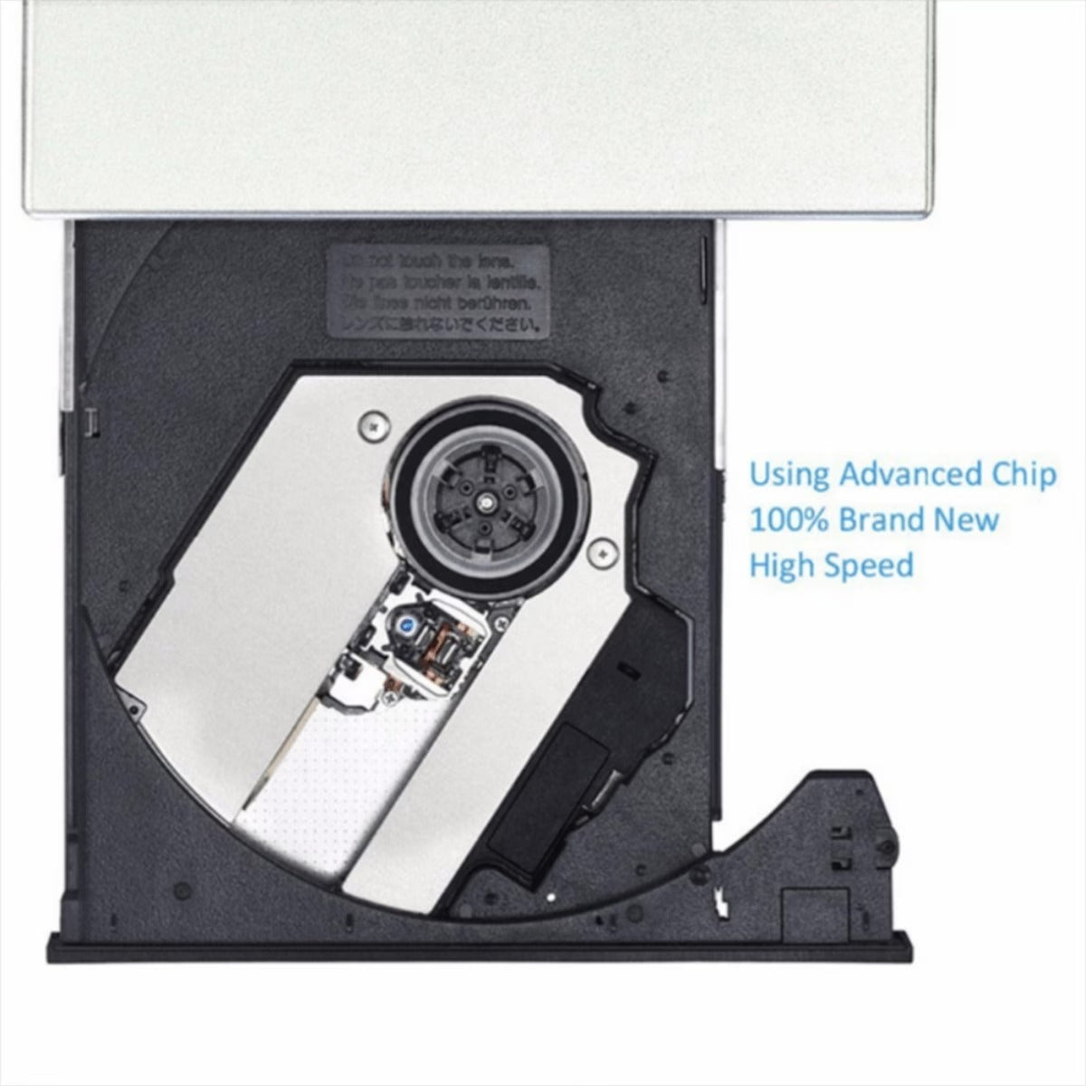 Portable External CD/DVD Drive | USB CD-RW Burner & DVD Reader for Laptop