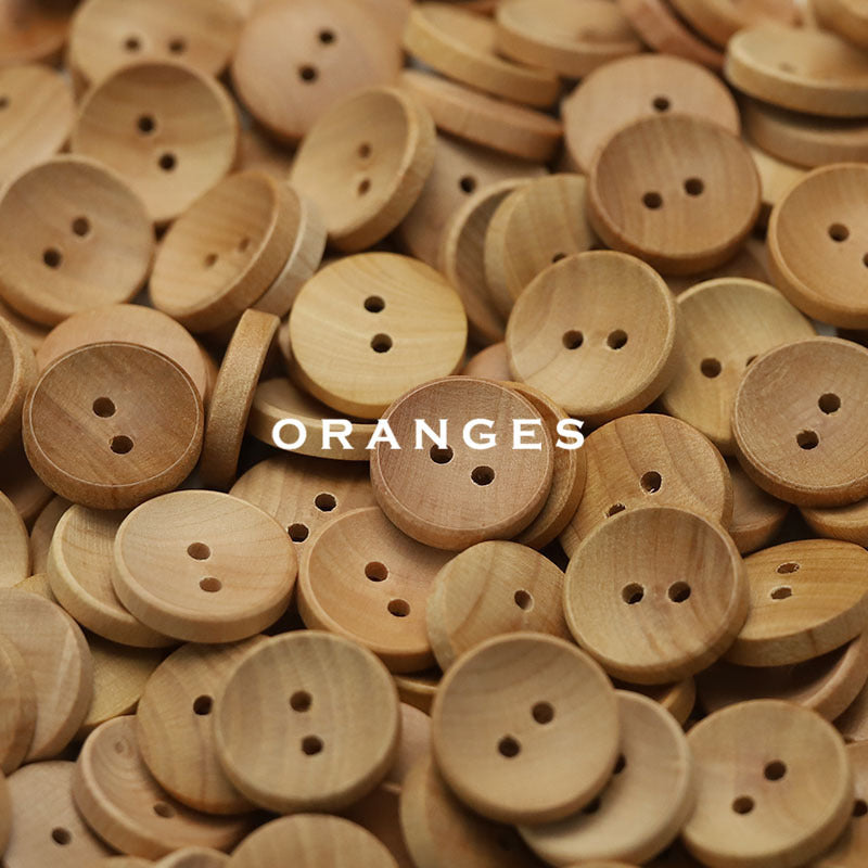 Natural Wood Buttons (2 & 4 Hole) — Sewing Supplies for Baby Clothes, Shirts & Cardigans