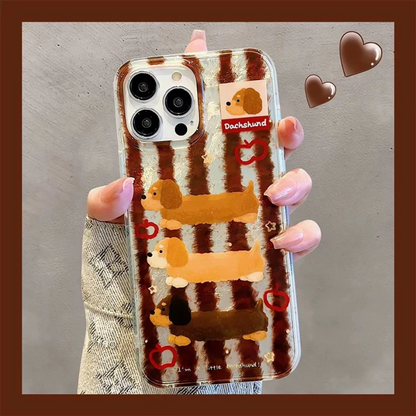 Autumn-inspired dachshund Phone Cases