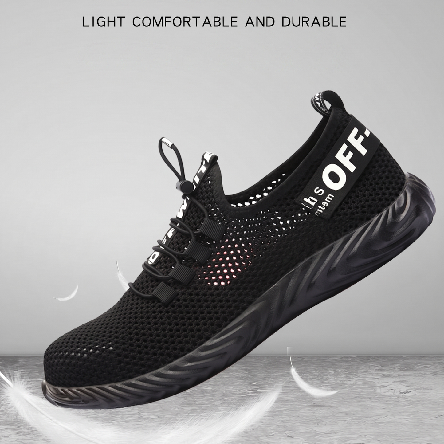 Men's Summer Breathable Safety Shoes — Anti-Smash & Puncture-Resistant