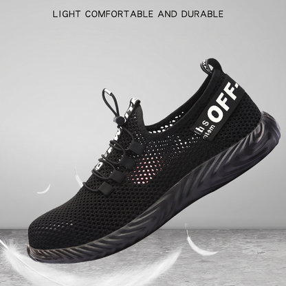 Men's Summer Breathable Safety Shoes — Anti-Smash & Puncture-Resistant