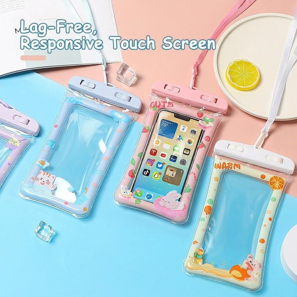 🌊 [Buy 2 Get 1 Free] Cute Floating Waterproof Phone Pouch | Universal Touchscreen Underwater Case