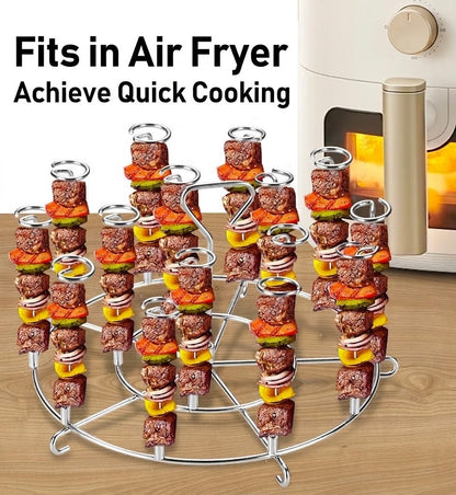 Universal Skewer Rack for Instant Pot & Air Fryer | Fits 6QT/8QT – Stainless Steel Kabob Holder