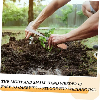 2026 Crack Weeder Tool 12" Stainless Steel Manual Grass Puller with Beech Wood Handle for Sidewalk Driveways Patio Paver Narrow