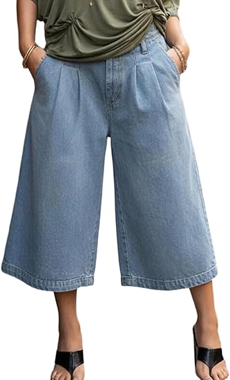 Women Baggy Cargo Jeans Camo Army Fatigue Wide Leg Harem Cropped Denim Pants Plus Size Camouflage Jean Trousers