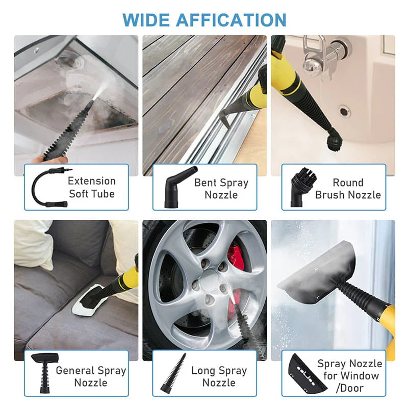Multipurpose Handheld Steam Cleaner Set