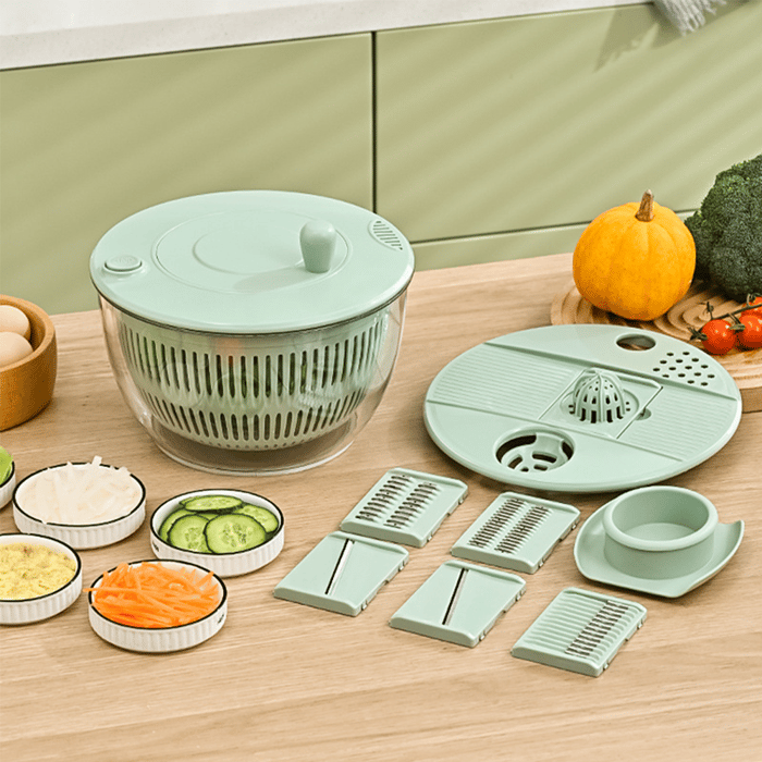 Salad Spinner Chopper Large – 6-Blade Multifunction Kitchen Tool 🥗✨