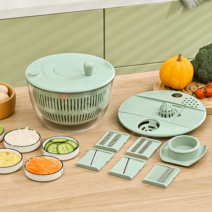 Salad Spinner Chopper Large – 6-Blade Multifunction Kitchen Tool 🥗✨