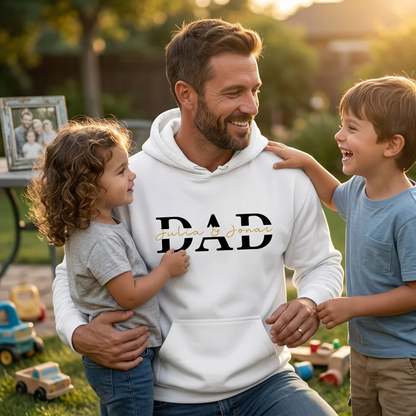 Dad Hoodie Personalized, Father T-Shirt Gift, Cool Dad Printing/Embroidery Sweatshirt