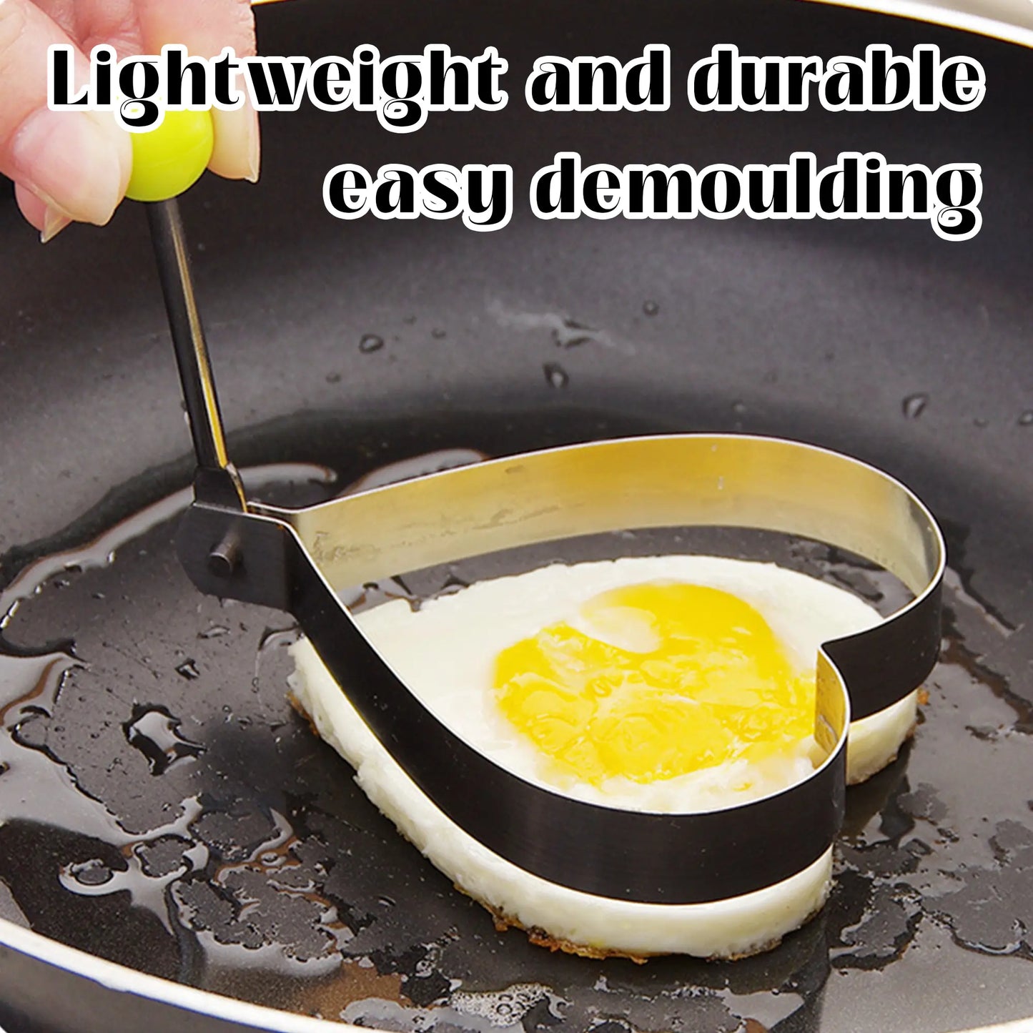 🍳 5-Piece Fun Shape Egg & Pancake Molds | Turn Boring Breakfasts into Kids' Favorites