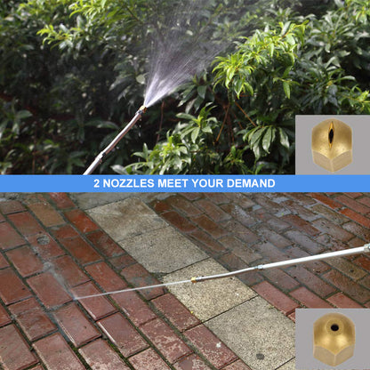 High Pressure Power Washer Wand for Garden Hose - Professional Car Wash Sprayer with 2 Nozzles for Home Cleaning, Garden Watering & Pet Washing