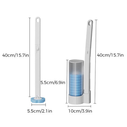 Hands-free cleaning device Disposable toilet cleaning aid