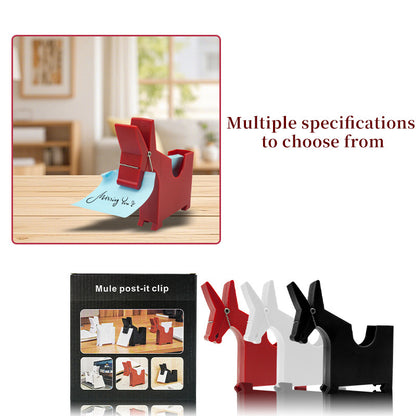 Quirky Mule Desk Memo Holder | Cute Animal Notepad Clip & Office Organizer