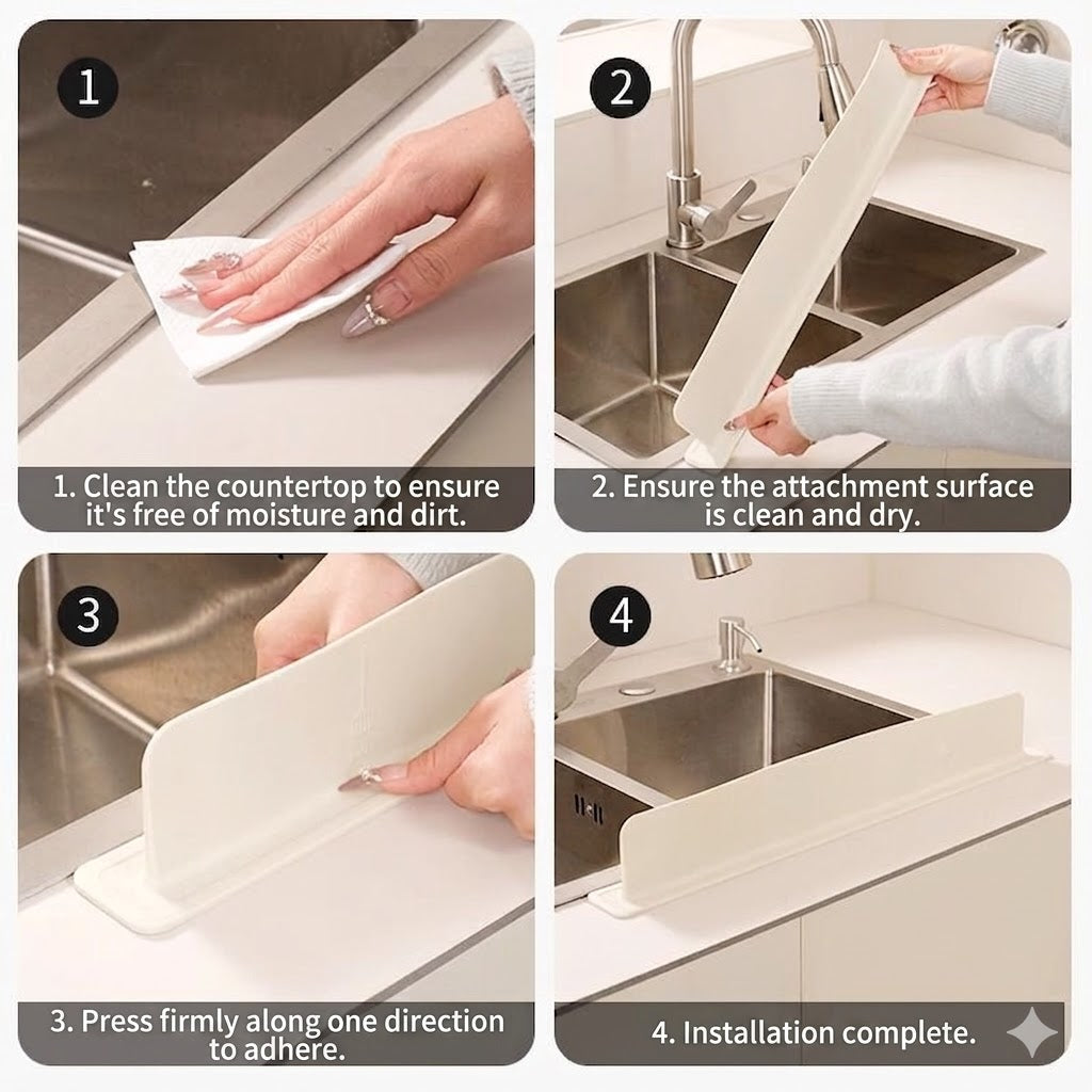 Silicone Anti-Splash Sink Edge Guard