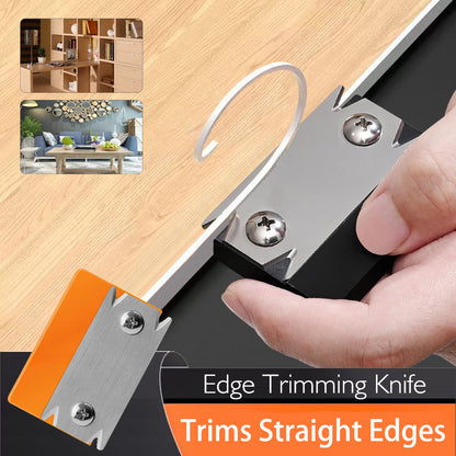 🪚 Professional Woodworking Edge Trimmer | Manual Chamfer & Rounding Edge Banding Scraper
